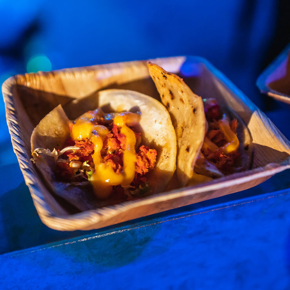 tacos at a music festival