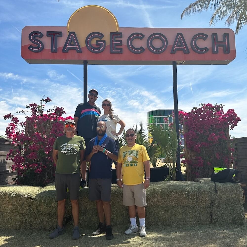 team members at stagecoach music festival