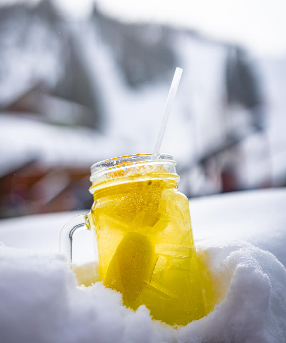 lemonade on a ski mountain