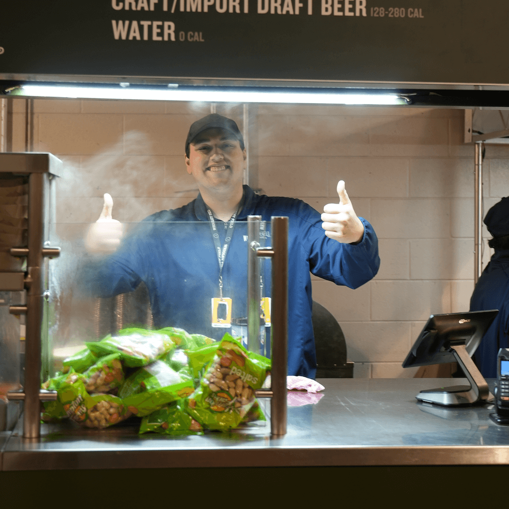 man giving a thumbs up