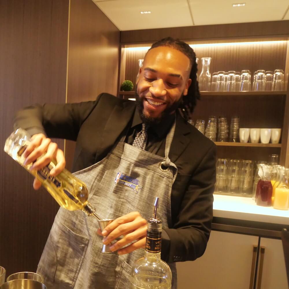 bartender at NBA all star