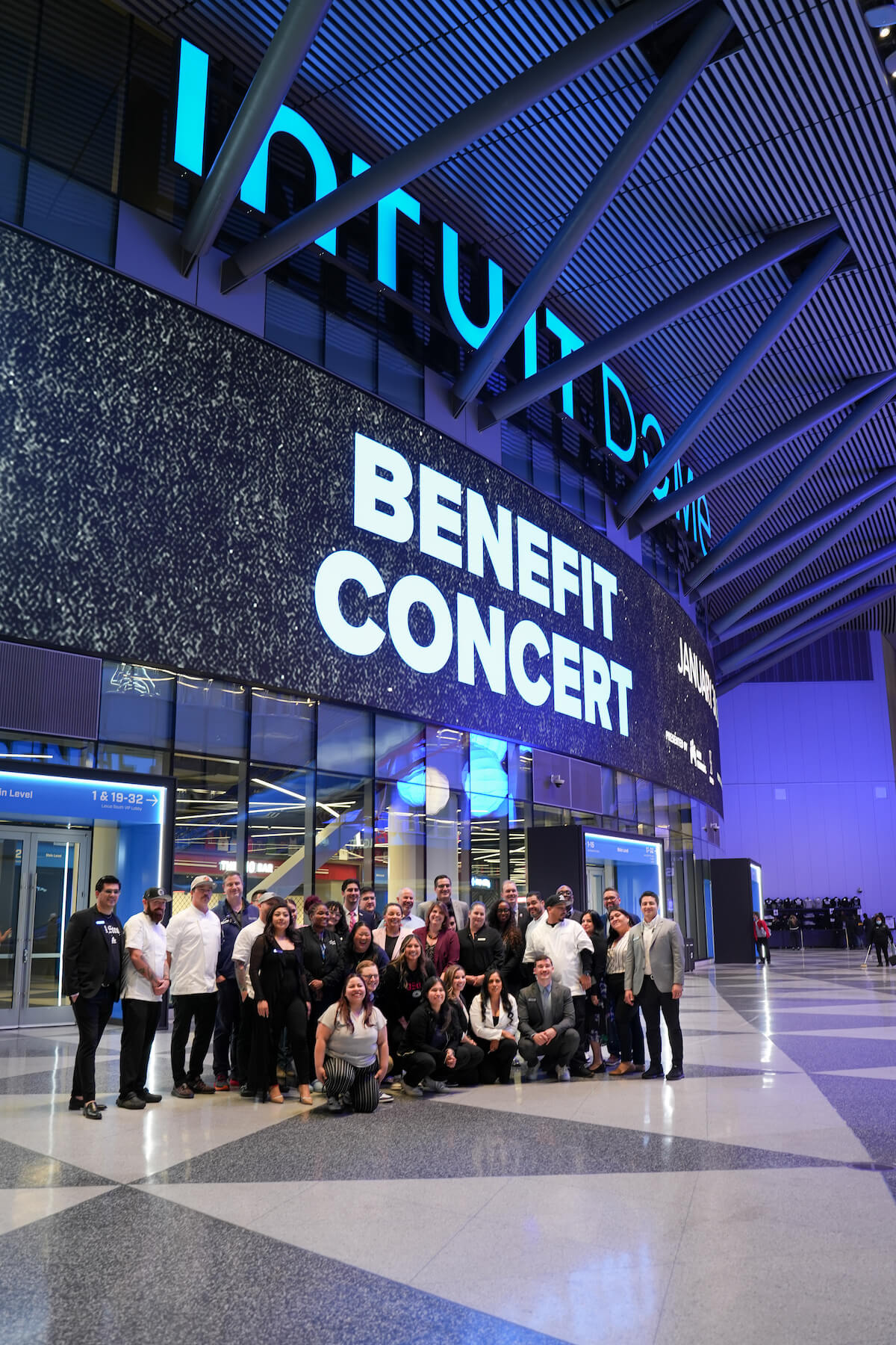 Levy team members at Intuit Dome
