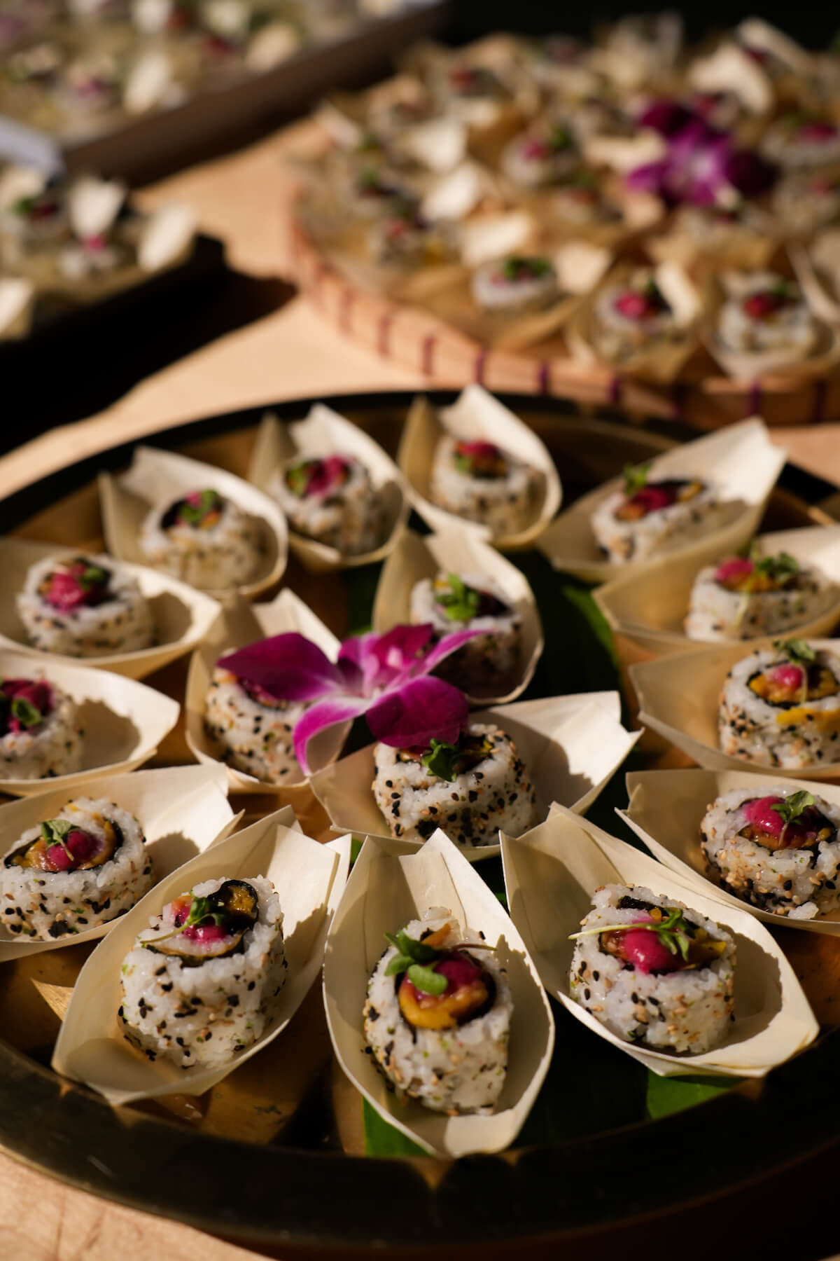 Sushi on a platter