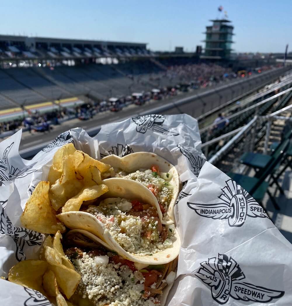 tacos at Indianapolis motor speedway