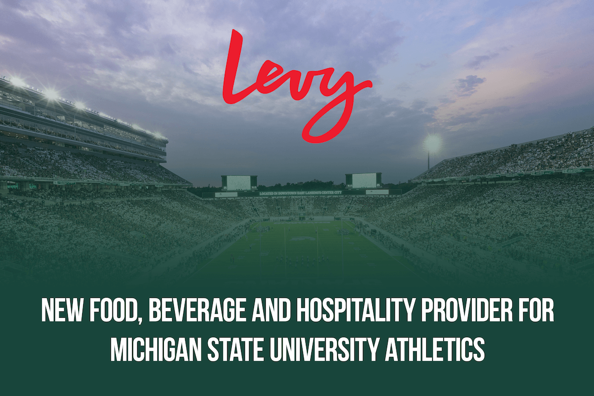 Green and White Go Levy for Food, Beverage and Hospitality  Across Michigan State Athletic Venues