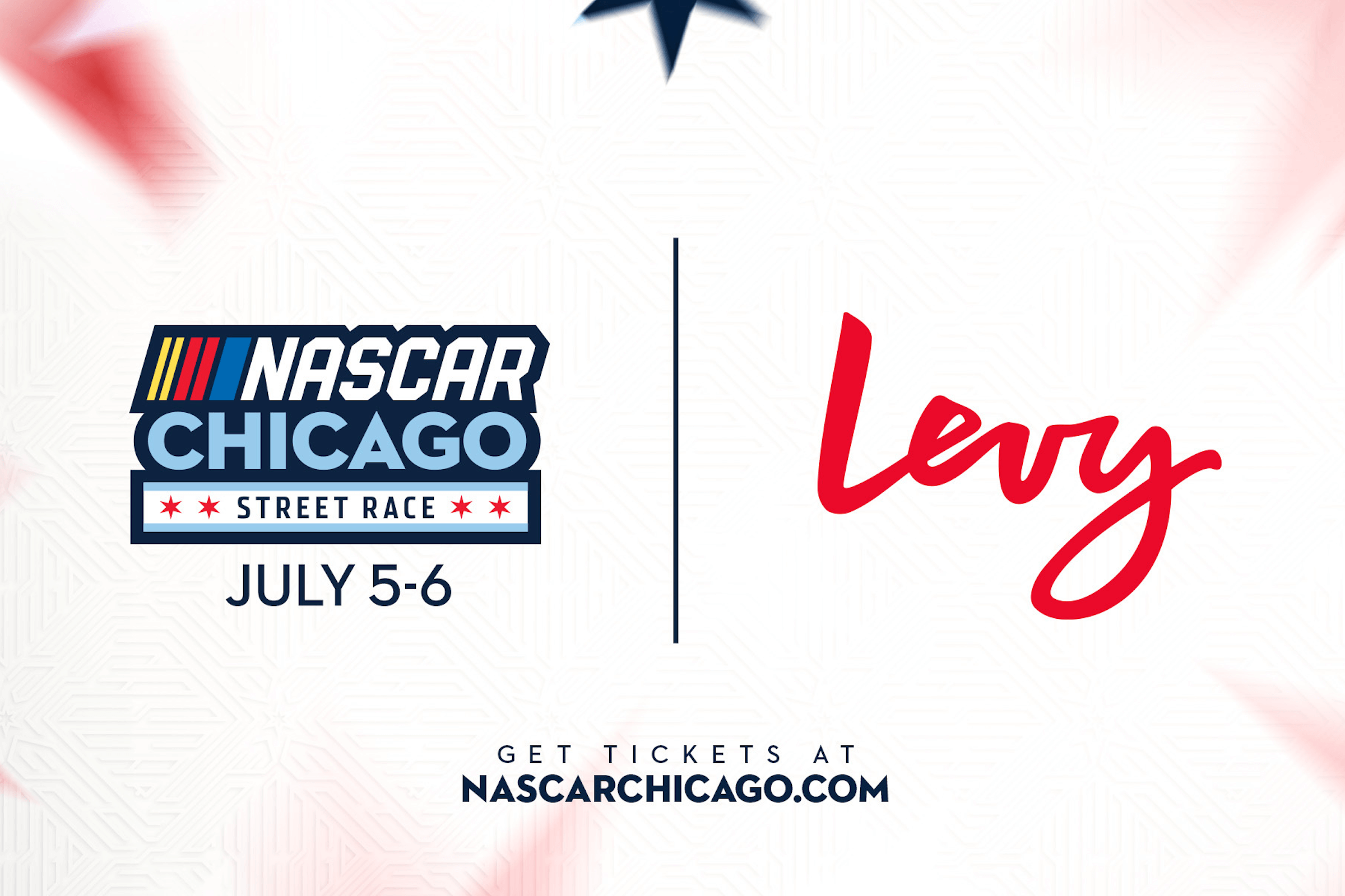 Nascar and Levy logos