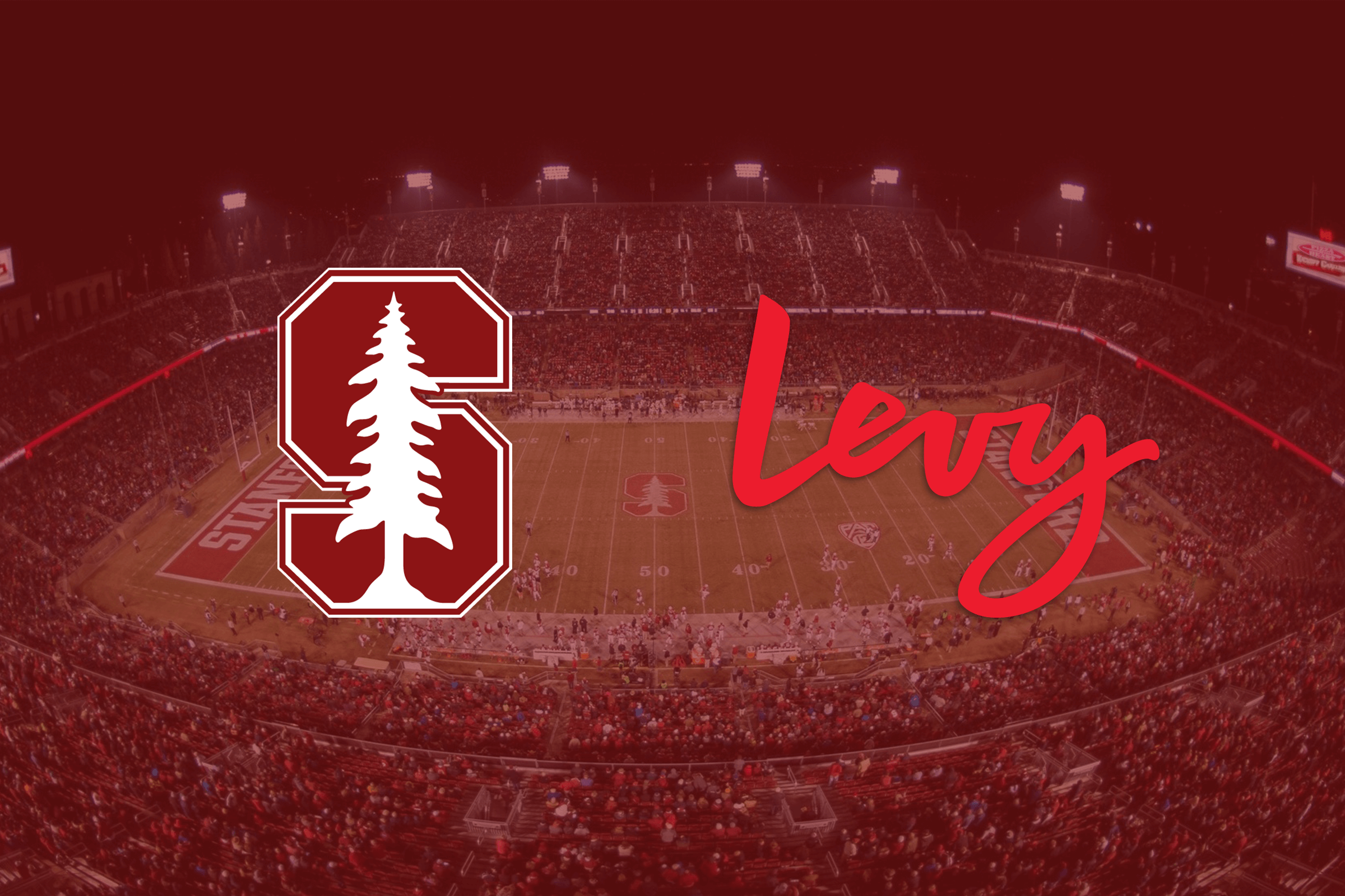 Stanford logo next to levy logo
