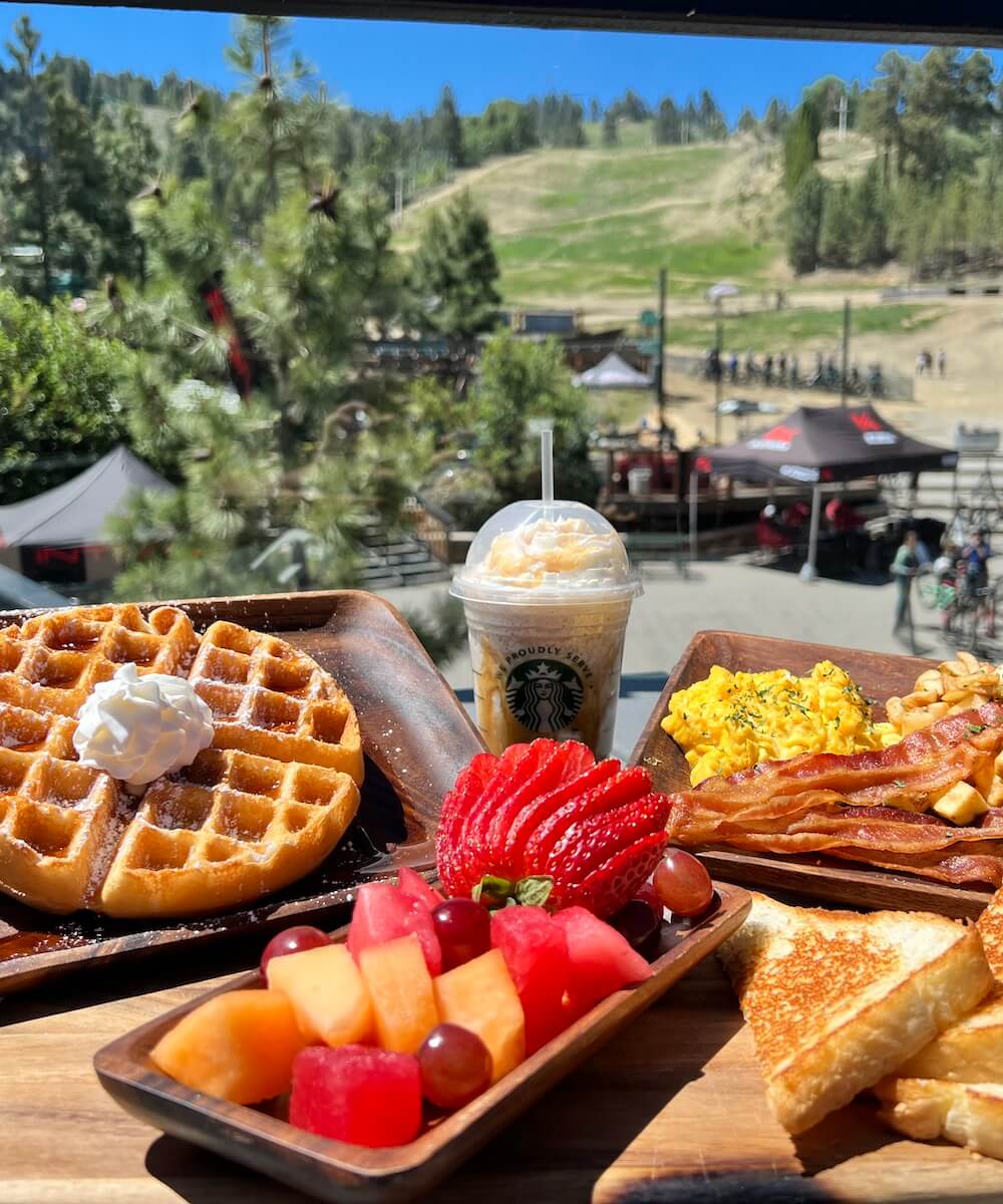 breakfast at a ski resort
