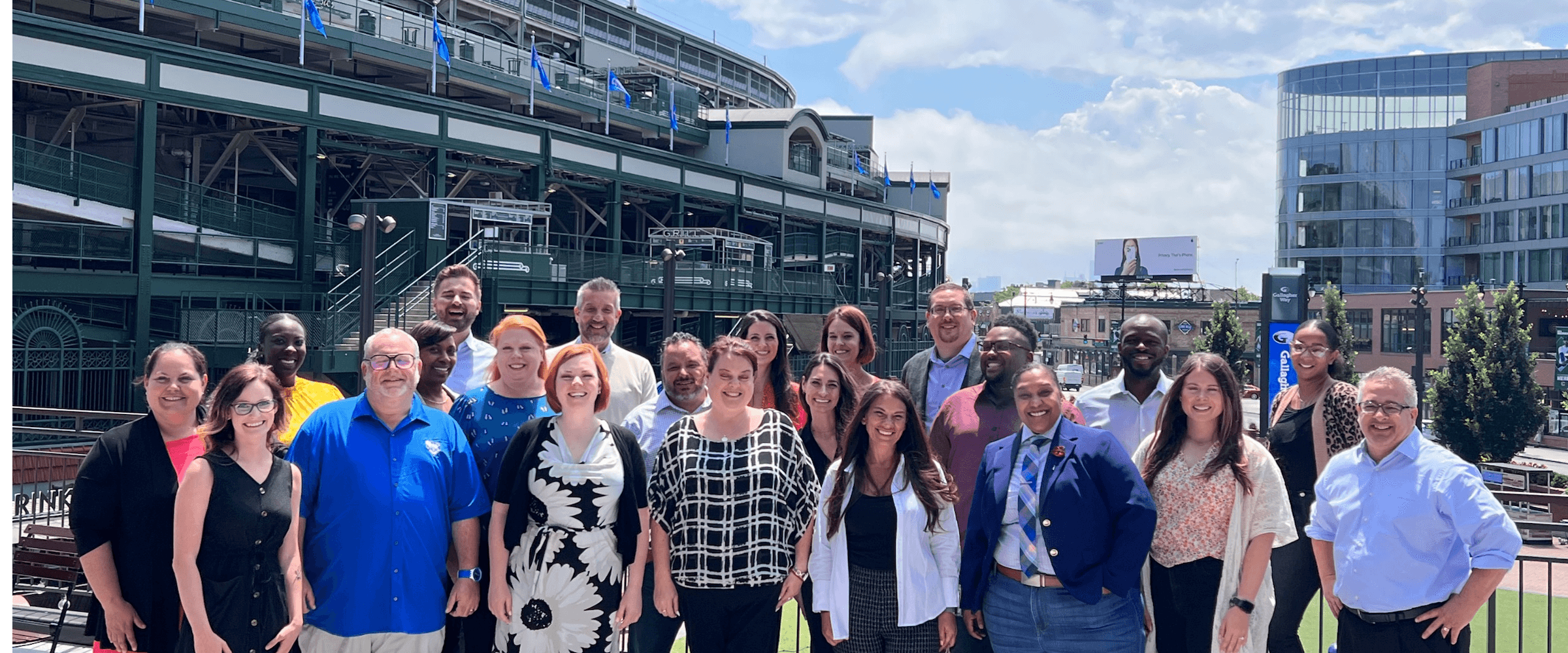 change maker program participants at wrigley field - desktop version